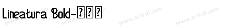 Lineatura Bold字体转换